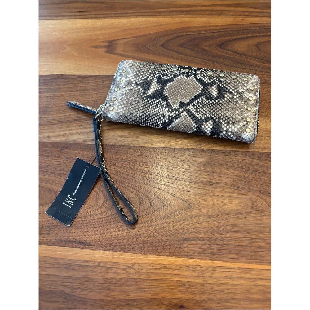 NWT New INC Snake Skin Hazell Wallet Wristlet